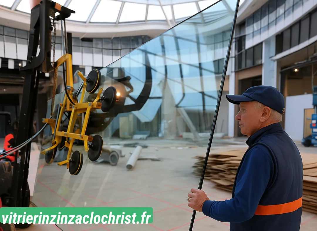 Remplacement de vitrine magasin Inzinzac-Lochrist